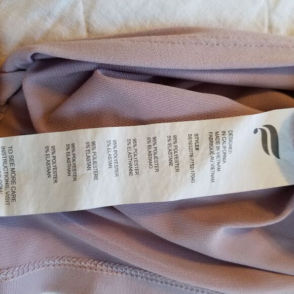 Fabletics Vivienne Cross Back Tee Dusty Rose - Picture 10 of 13